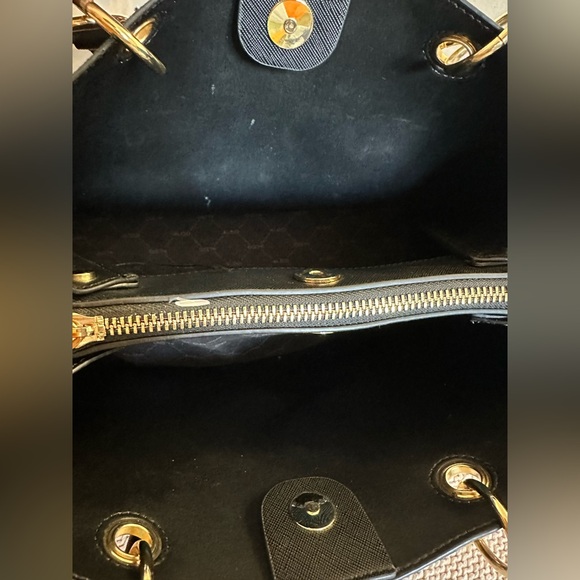 ALDO Elegant Black Tote with Gold Accents - Picture 9 of 11